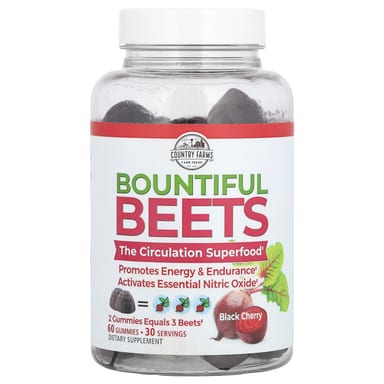 Жевательные конфеты Country Farms, Черная вишня, 60 жевательных