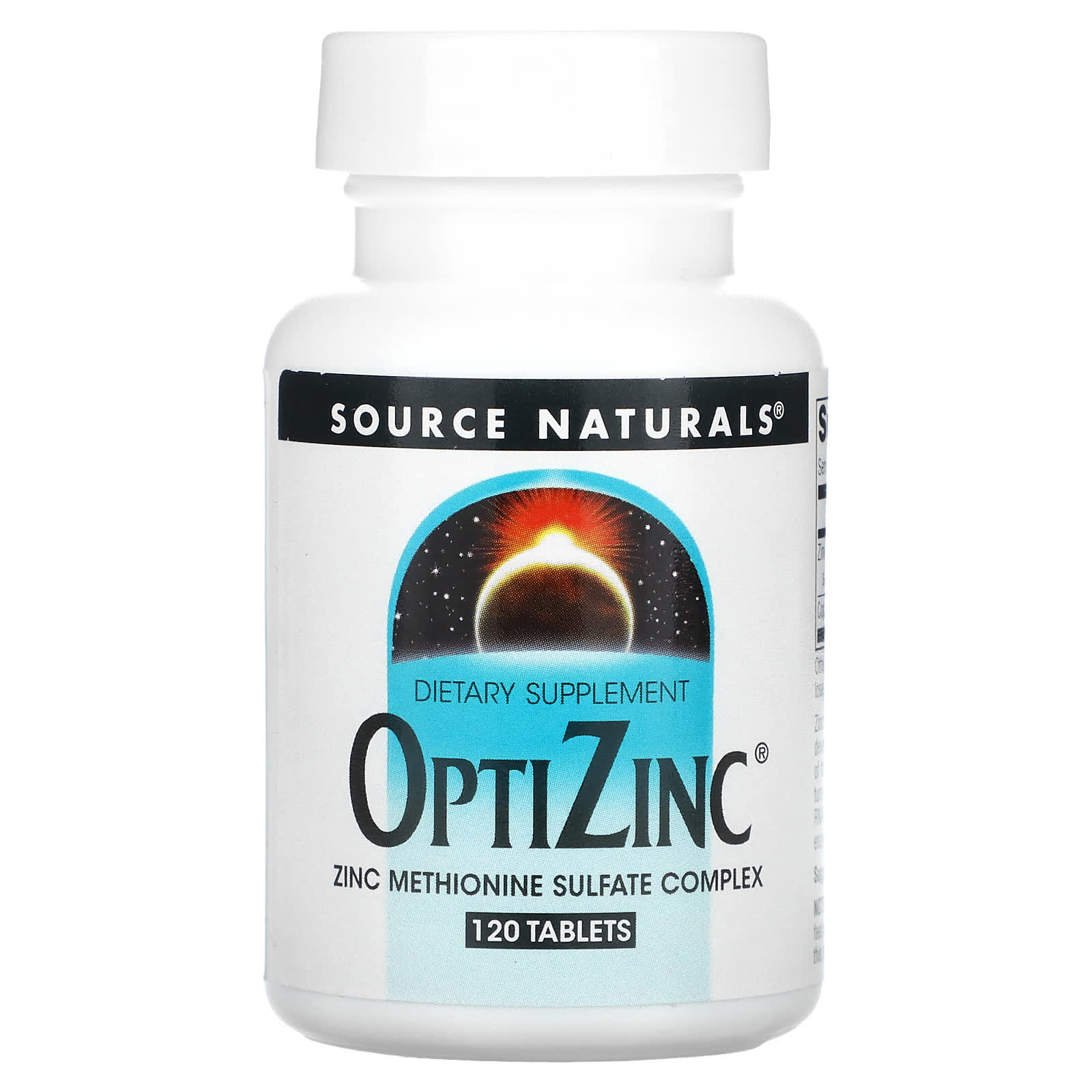Цинк OptiZinc Source Naturals, 120 таблеток