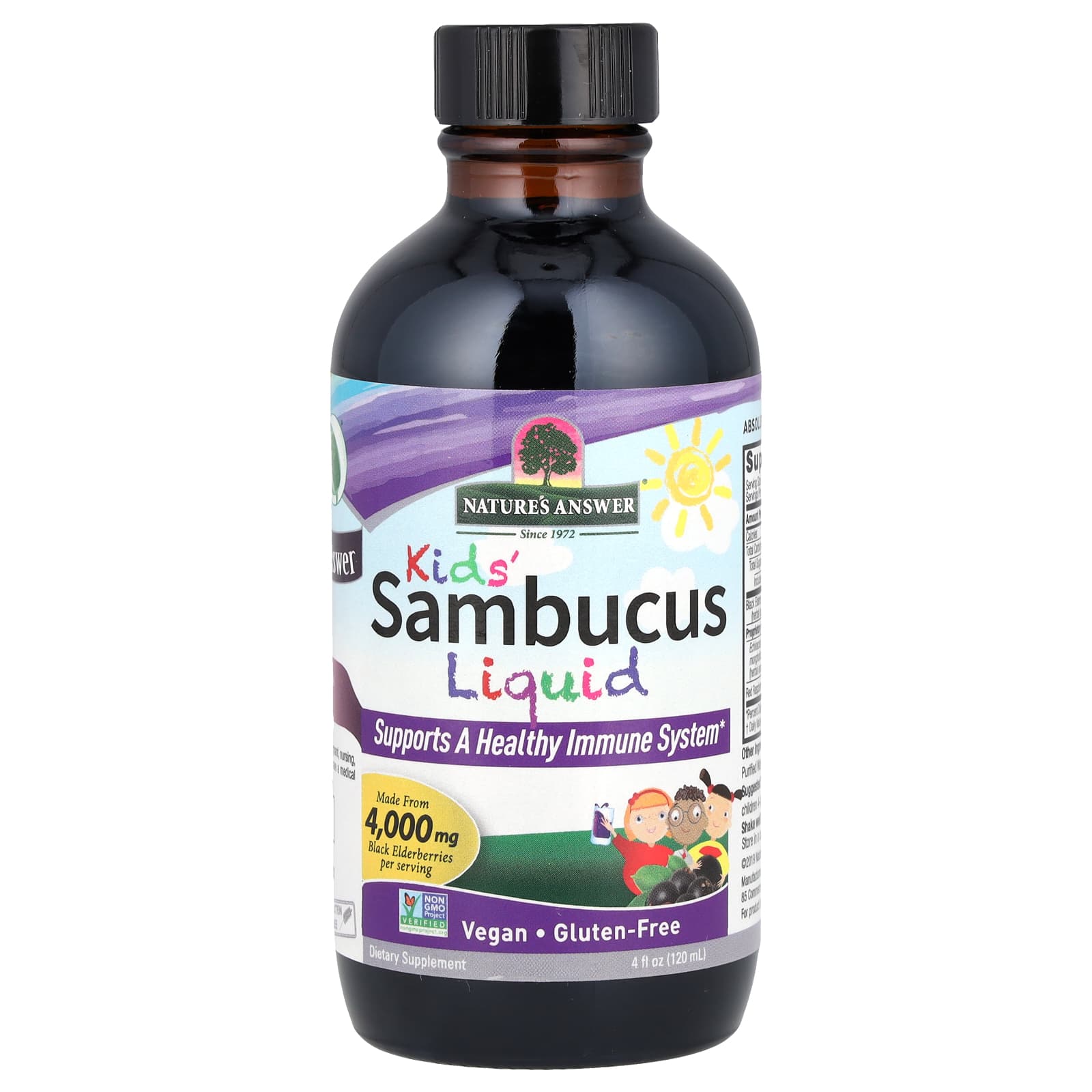 Бузина Nature's Answer Liquid 4 000 mg, 4000 мг, 120 мл, жидкая форма