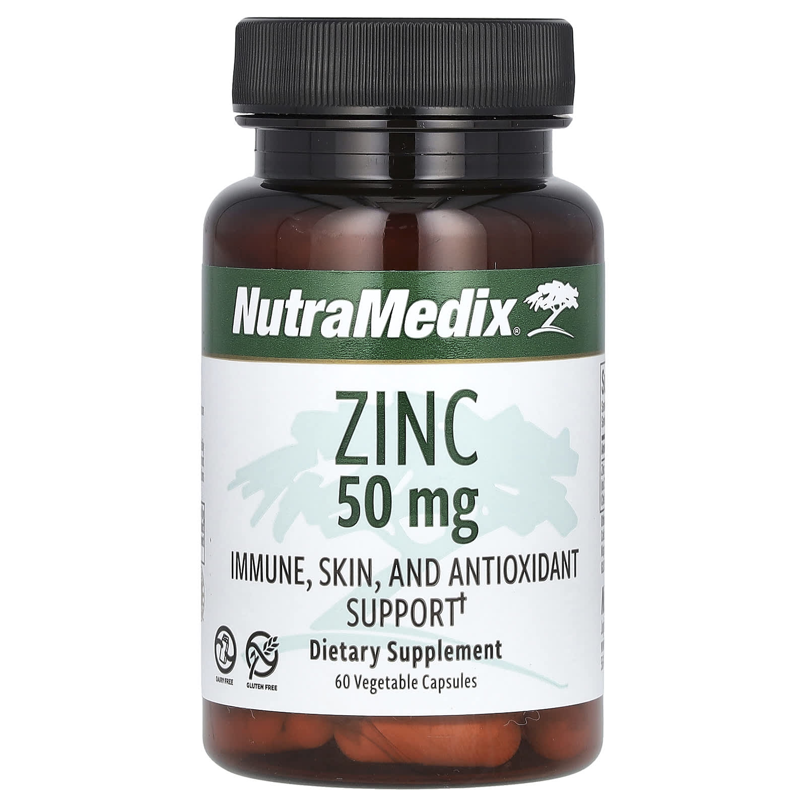Цинк NutraMedix, 50 мг, 60 растительных капсул