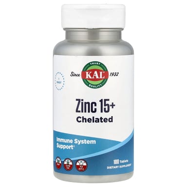 Цинк KAL 15+ Chelated, 100 таблеток