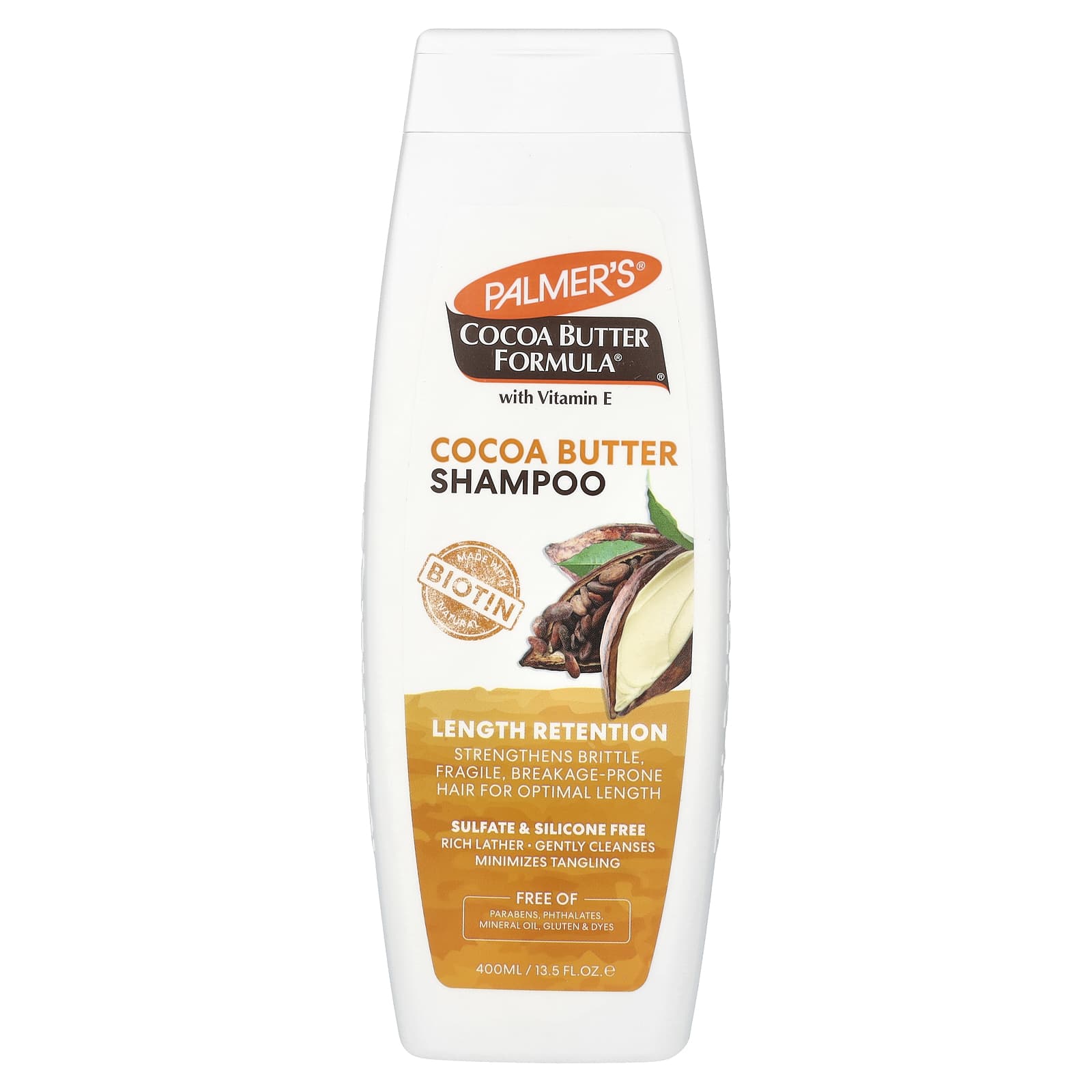 Комплекс Palmer's Cocoa Butter® with Vitamin E Length Retention Shampoo, 400 мл