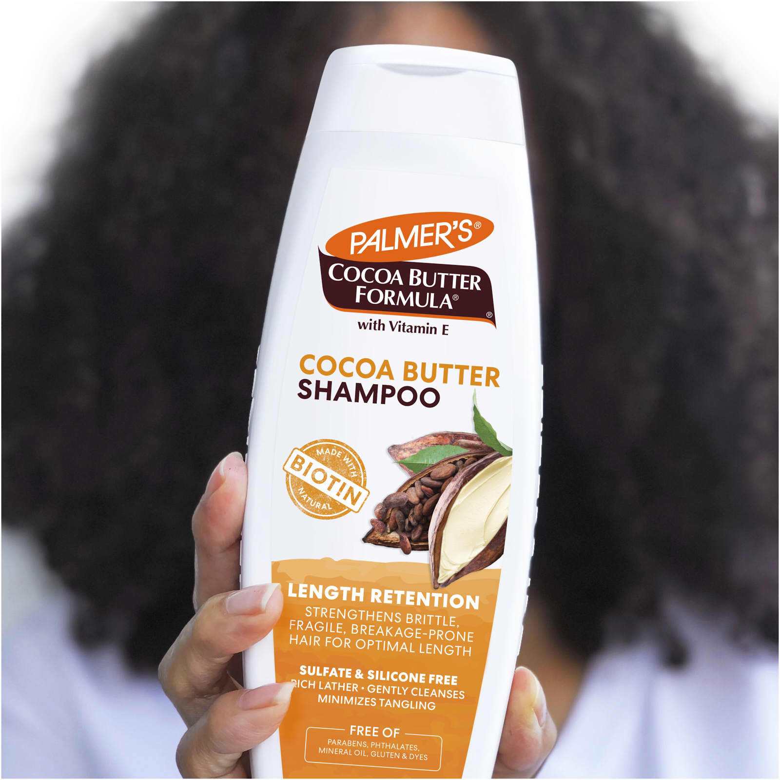 Комплекс Palmer's Cocoa Butter® with Vitamin E Length Retention Shampoo, 400 мл — фото 4