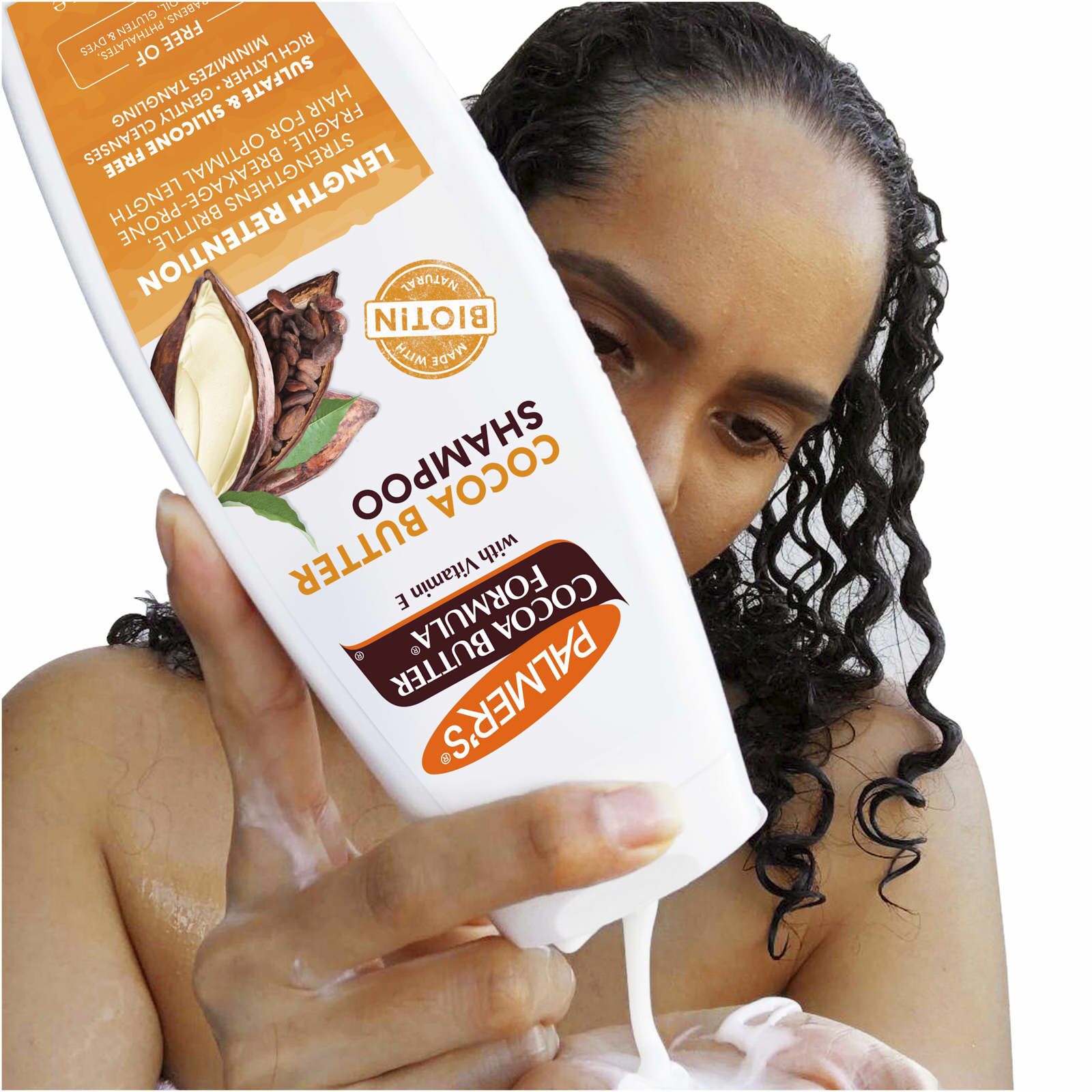 Комплекс Palmer's Cocoa Butter® with Vitamin E Length Retention Shampoo, 400 мл — фото 6