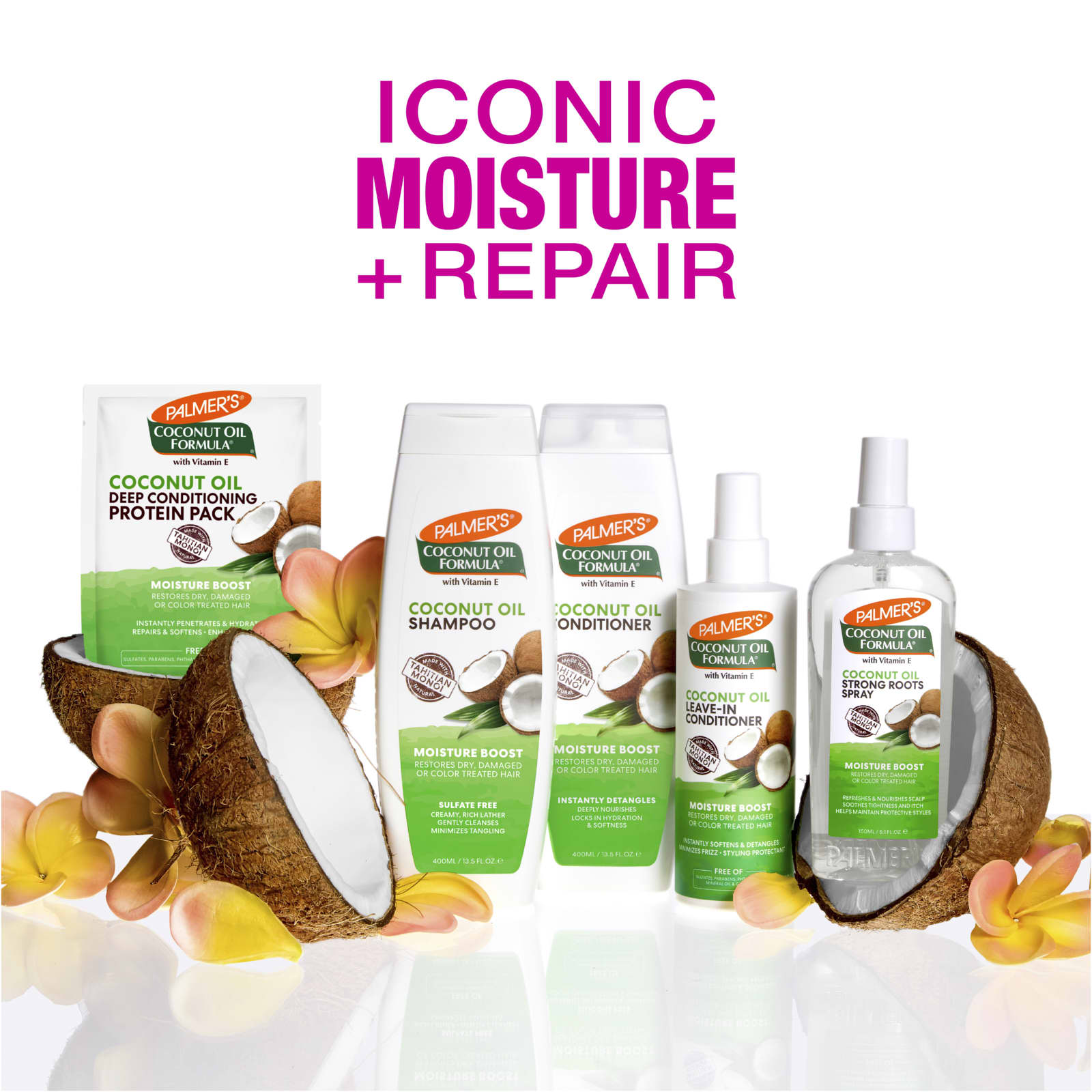 Кокосовое масло Palmer's Moisture Boost Conditioner, вкус Coconut Oil Formula® with Vitamin E, 400 мл — фото 6