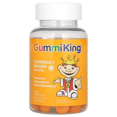 Куркума GummiKing Ginger For, вкус Mango, 60 жевательных пастилок