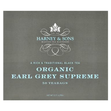 Чайные пакетики Harney & Sons Black Tea Organic Earl Grey Supreme 50, 90 г