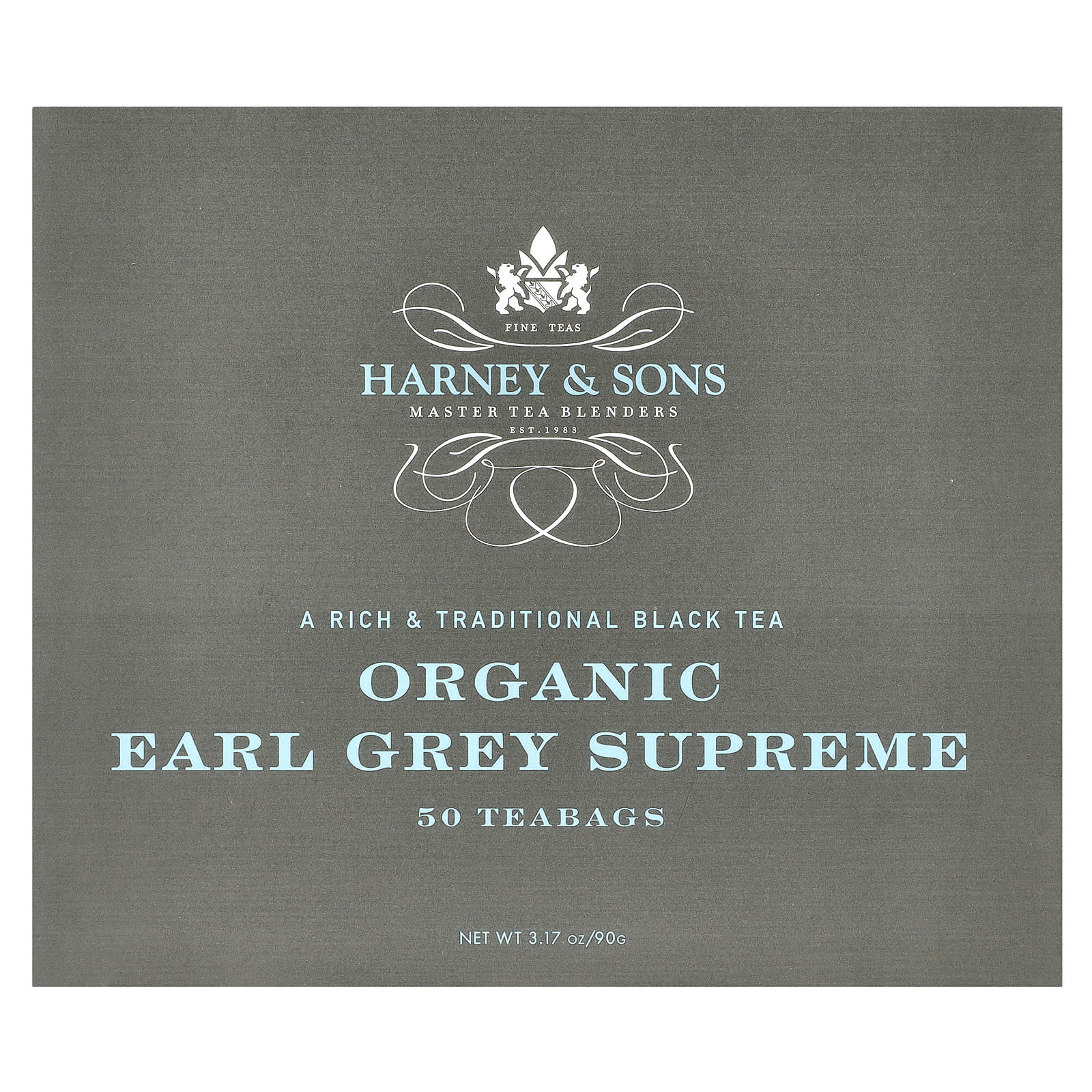 Чайные пакетики Harney & Sons Black Tea Organic Earl Grey Supreme 50, 90 г