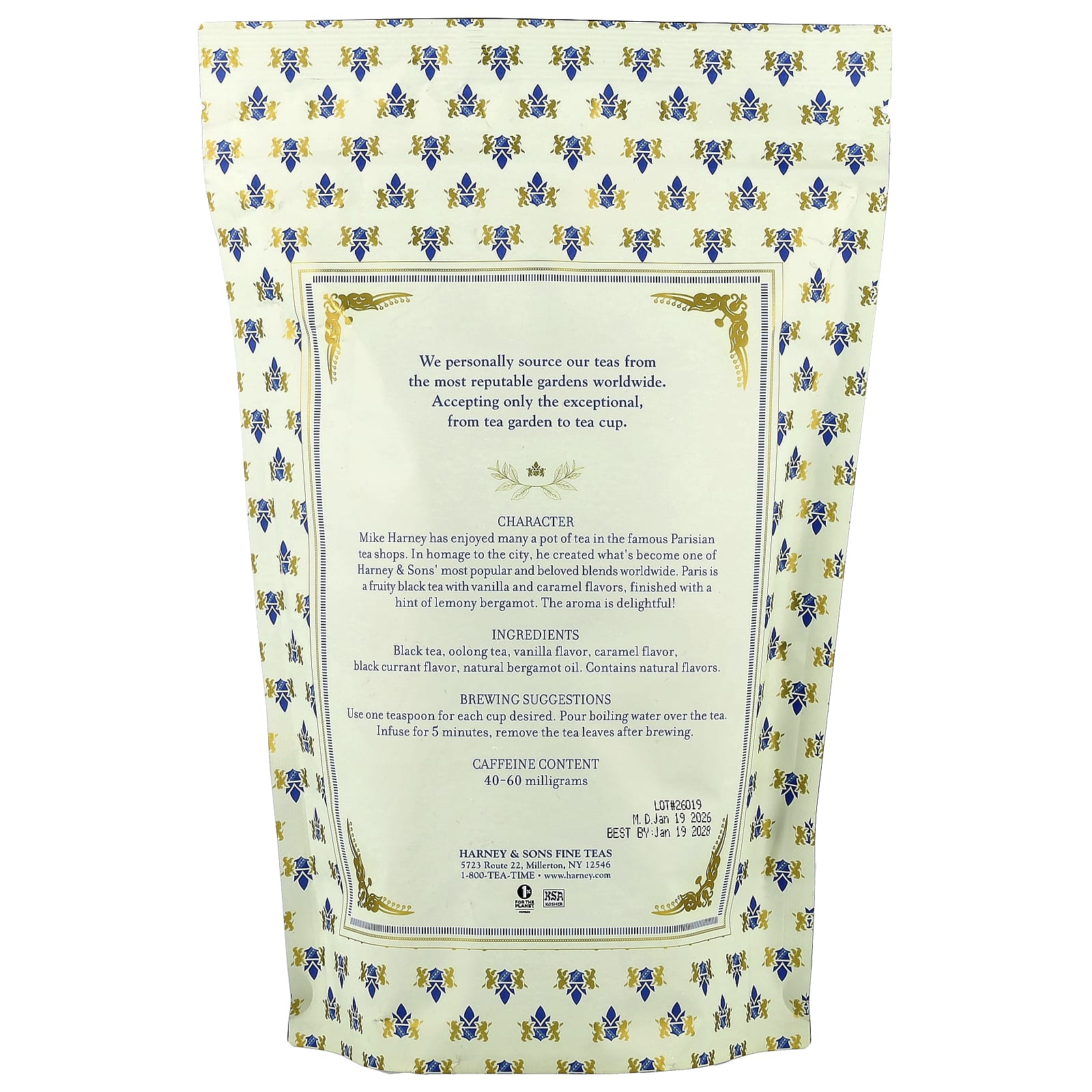 Чай Harney & Sons Black Loose Leaf, оттенок Paris, 1 lb — фото 2