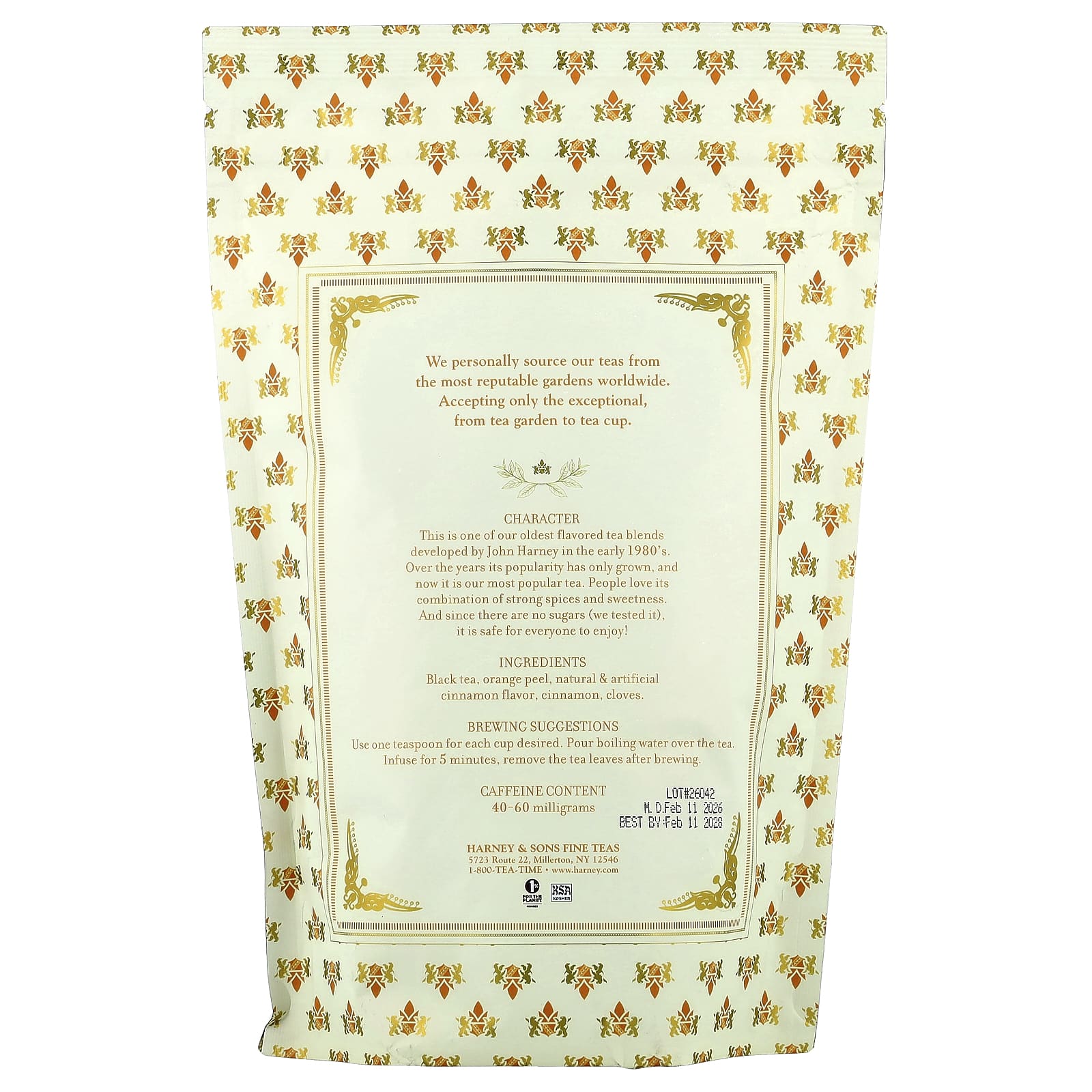 Корица Harney & Sons Black Tea Loose Leaf, вкус Hot Cinnamon Spice™, 1 lb — фото 2