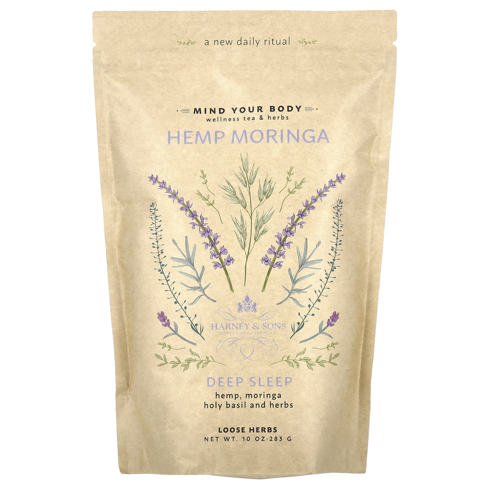 Моринга Harney & Sons Hemp Loose Herbs Deep Sleep, без кофеина, 283 г
