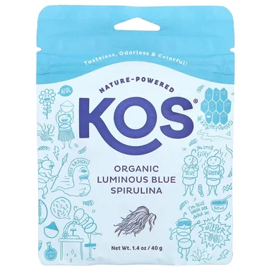 Фото товара: Спирулина KOS Organic Luminous Blue Powder, 40 г, порошок