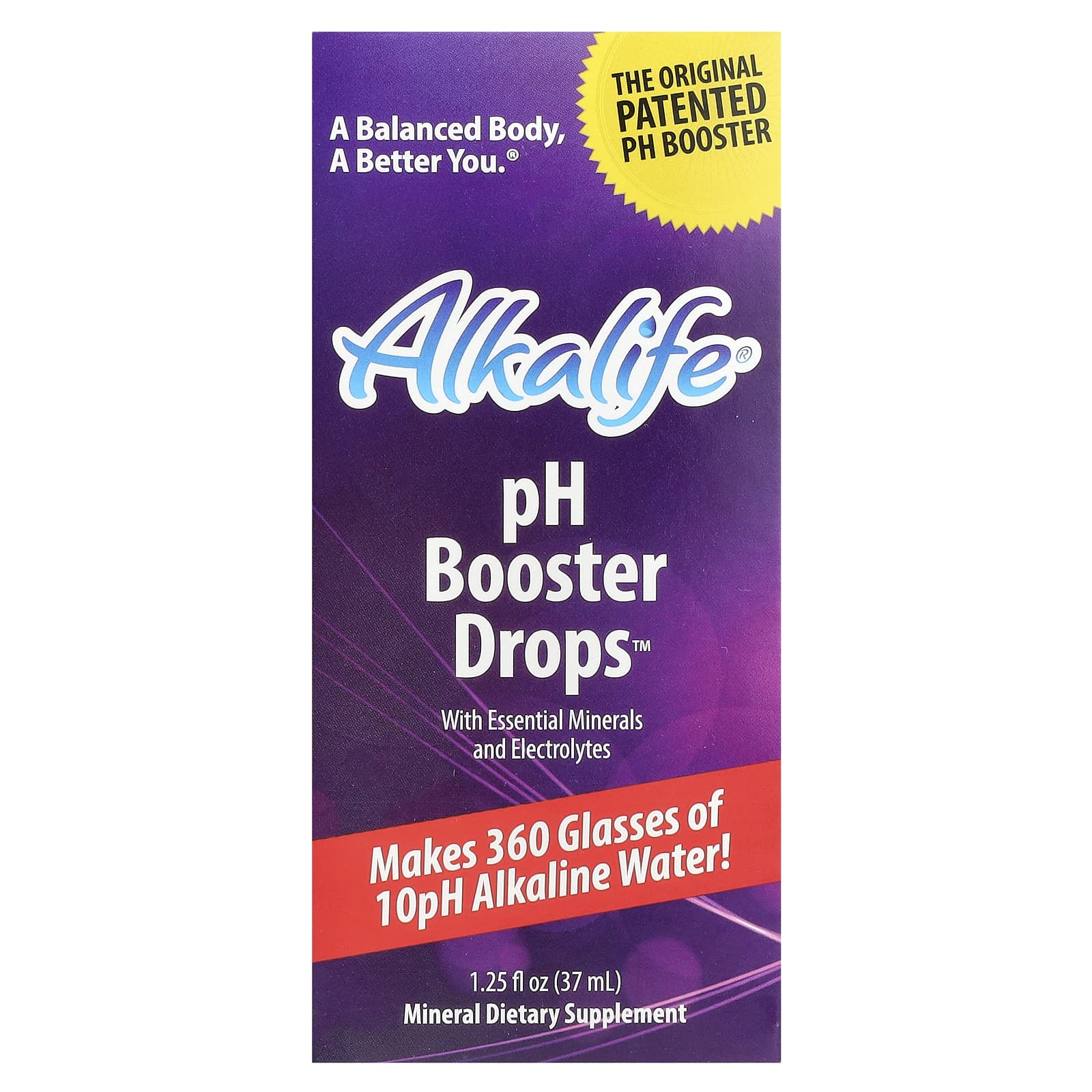 Электролиты Alkalife pH Booster Drops with Essential Minerals and, 37 мл, капли