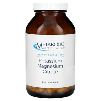 Магний цитрат Metabolic Maintenance Potassium, 250 капсул