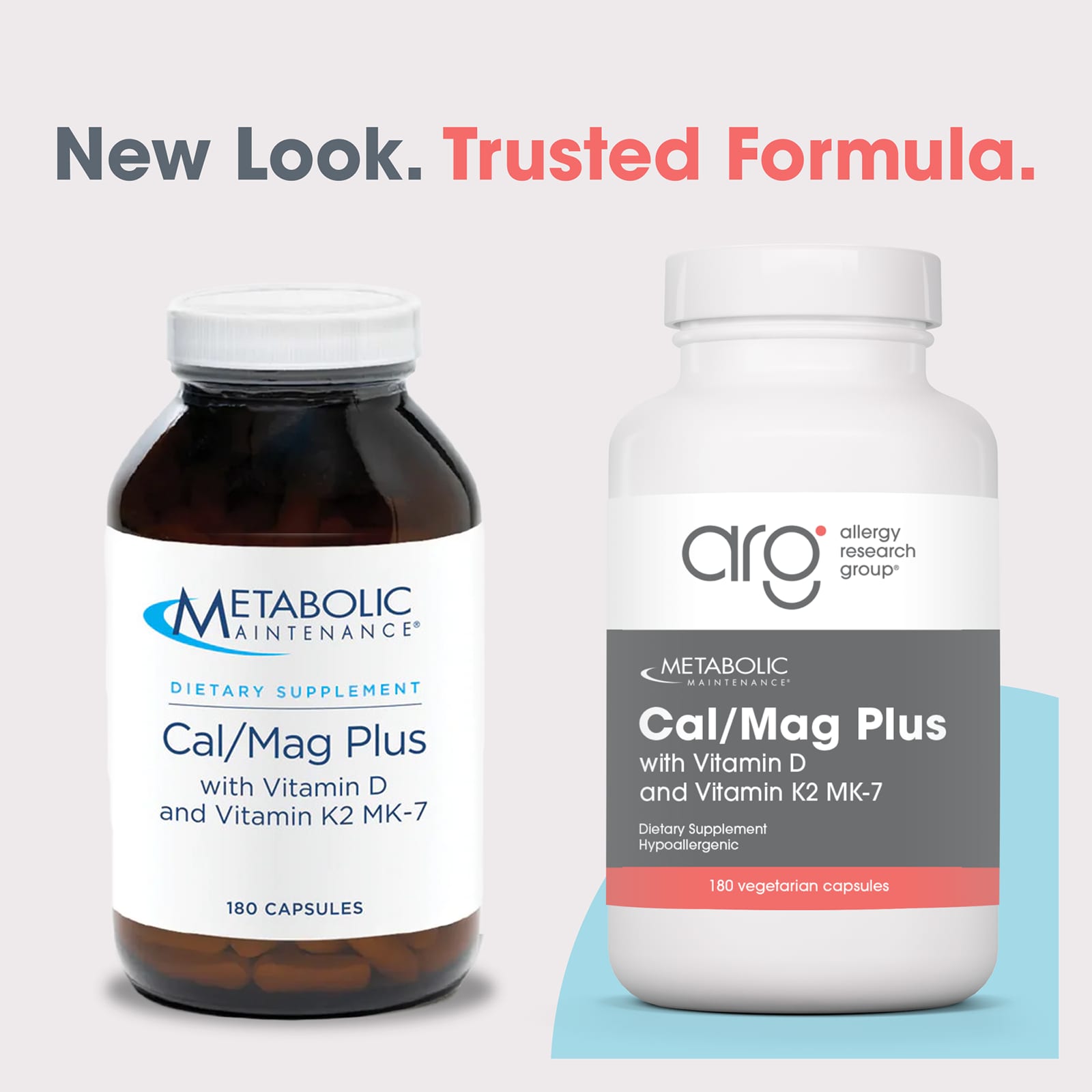 Витамин D Metabolic Maintenance Cal/Mag Plus with and Vitamin K2 MK-7, 180 растительных капсул — фото 3