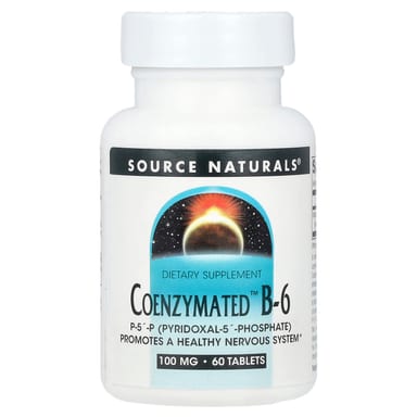 Витамин B6 Source Naturals Coenzymated™ B-6, 100 мг, 60 таблеток