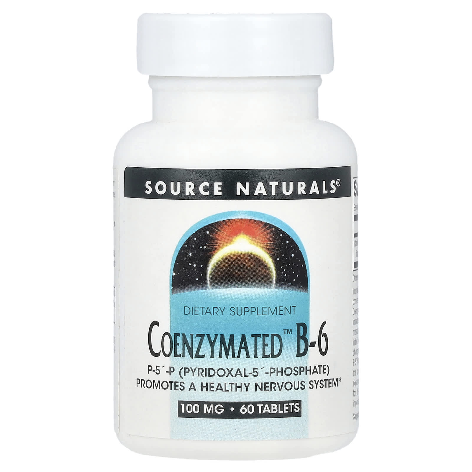 Витамин B6 Source Naturals Coenzymated™ B-6, 100 мг, 60 таблеток