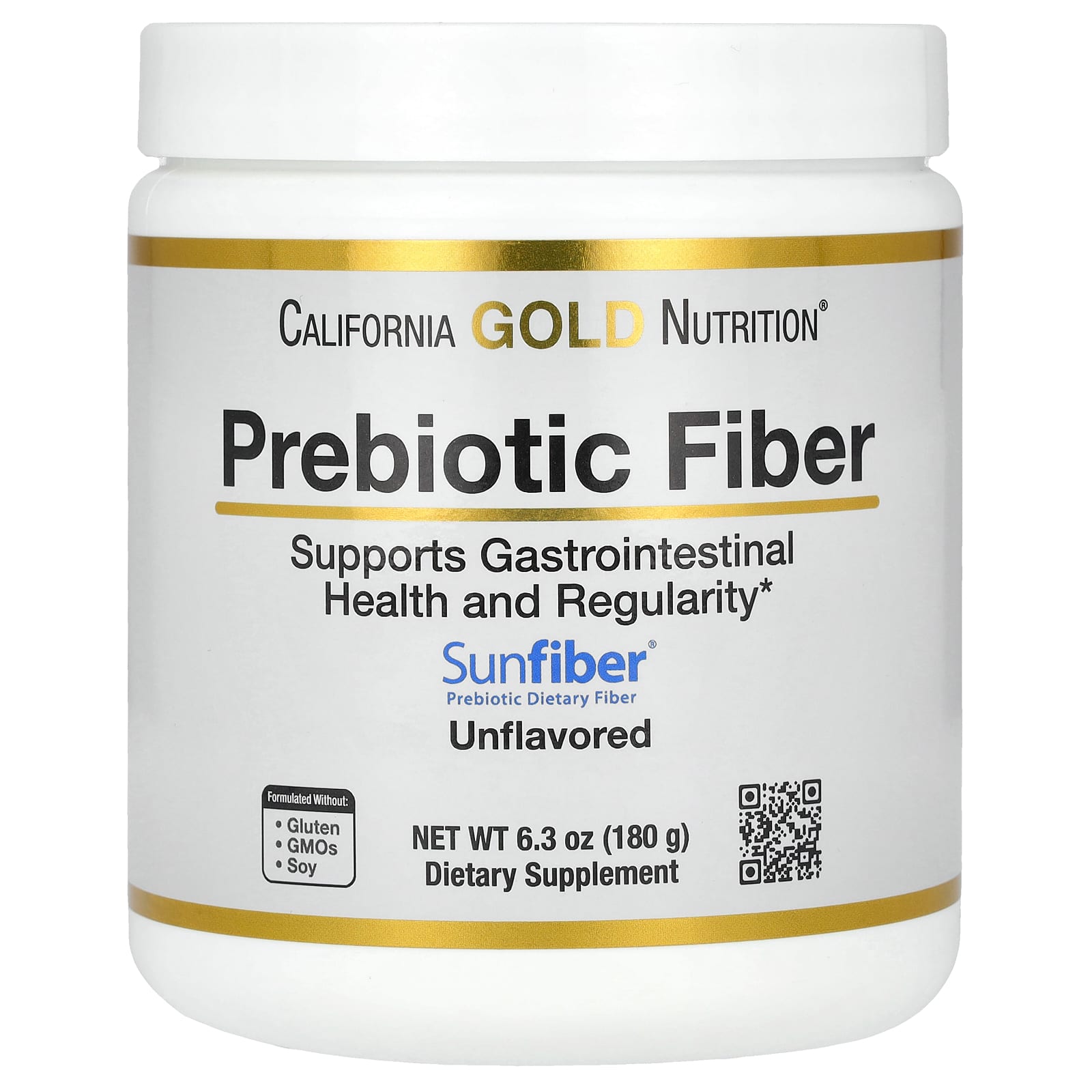 Пребиотик California Gold Nutrition Fiber, 180 г