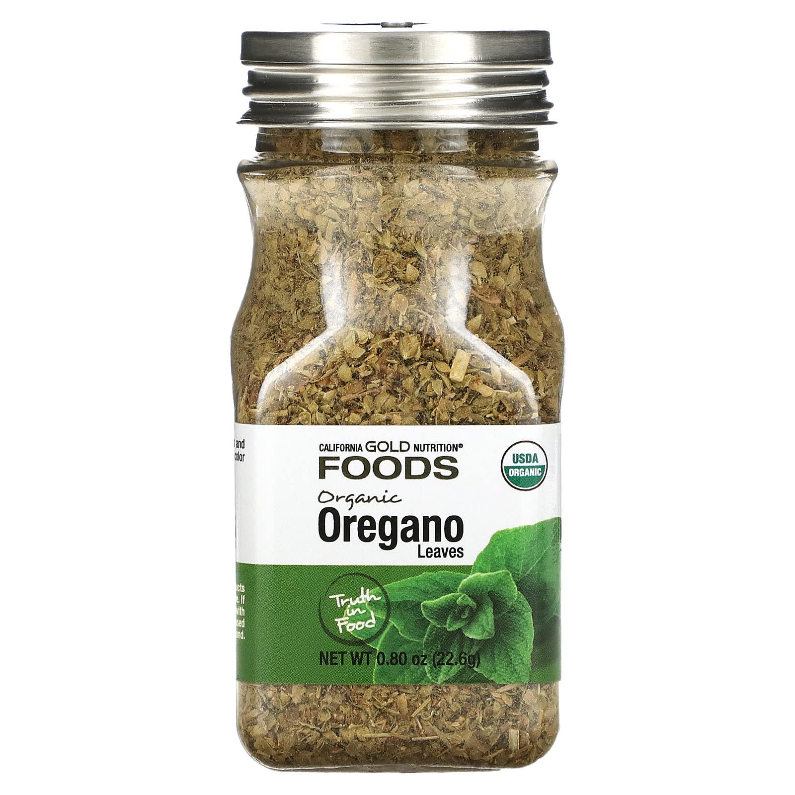 Орегано California Gold Nutrition Foods Organic, 22.6 г