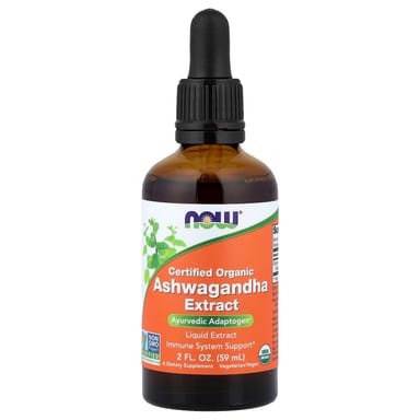 Ашваганда NOW Foods Certified Organic Extract, 59 мл