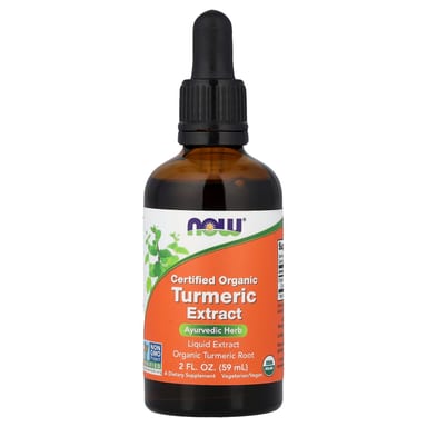 Куркума NOW Foods Certified Organic Extract, 59 мл