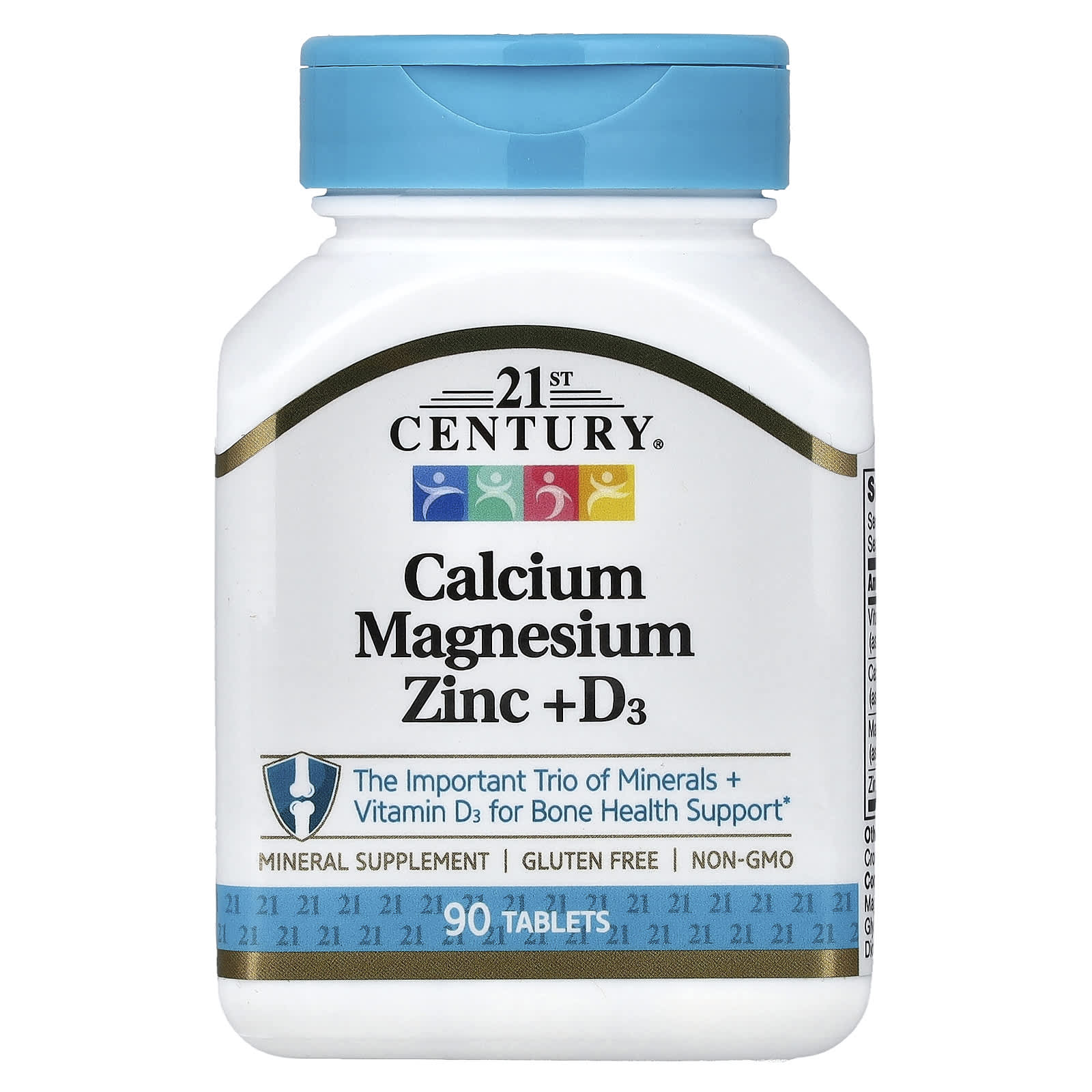 Магний 21st Century Calcium Zinc D3, 90 таблеток — фото 4