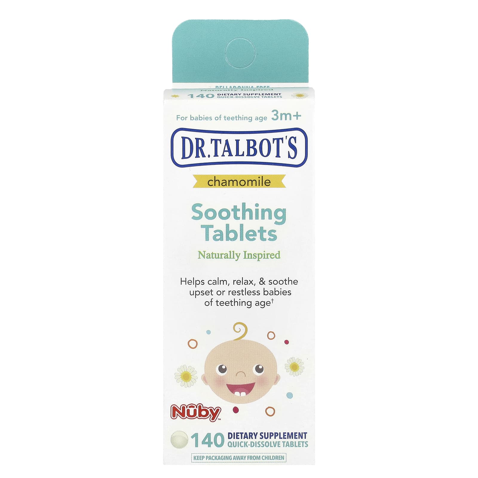 Успокаивающие таблетки Dr. Talbot's, 3 м+, 140 быстрорастворимых таблеток — фото 2