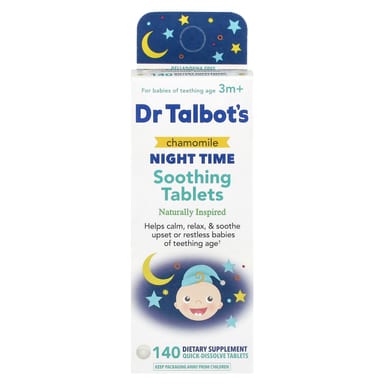 Таблетки для спокойного сна Dr. Talbot's, 3м+, 140 быстрорастворимых таблеток