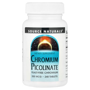 Хром пиколинат Source Naturals, 200 мкг, 240 таблеток