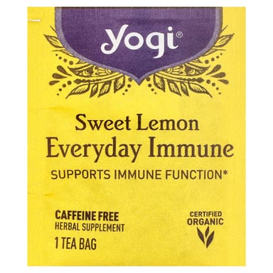 Чайные пакетики Yogi Tea Everyday Immune 16, без кофеина, вкус Sweet Lemon, 32 г