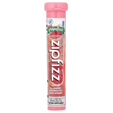 Смесь для энергетического напитка Zipfizz Pink Grapefruit, оттенок 20 Tubes, 11 г, смесь для напитка