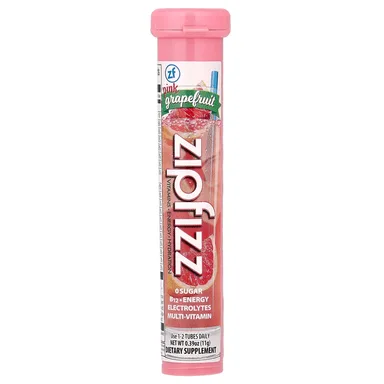 Фото товара: Смесь для энергетического напитка Zipfizz Pink Grapefruit, 20 тюбиков, 11 г, смесь для напитка
