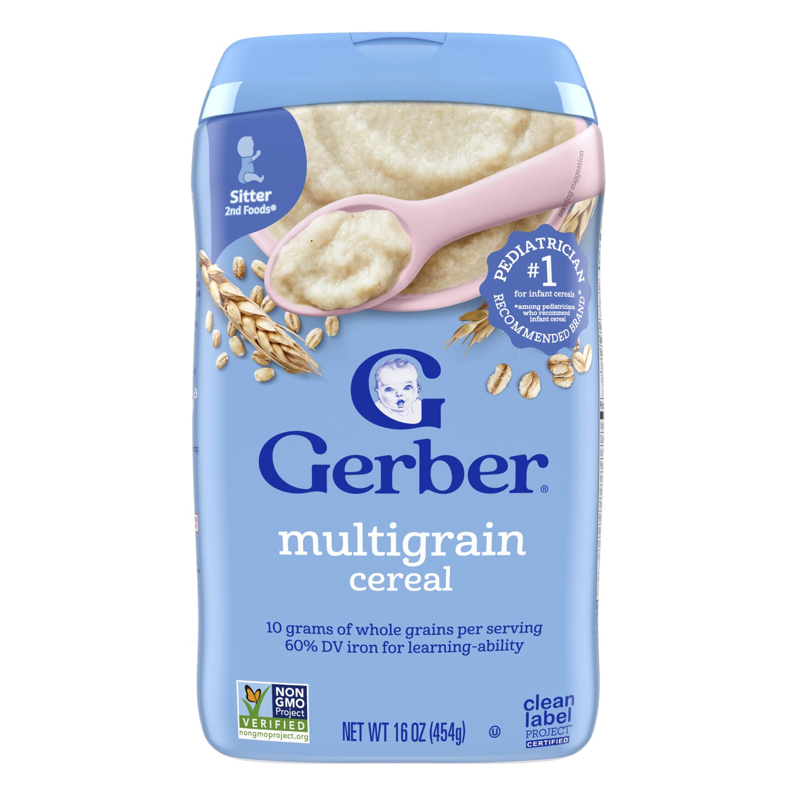 Хлопья Gerber Multigrain 2nd Foods®, 454 г — фото 2