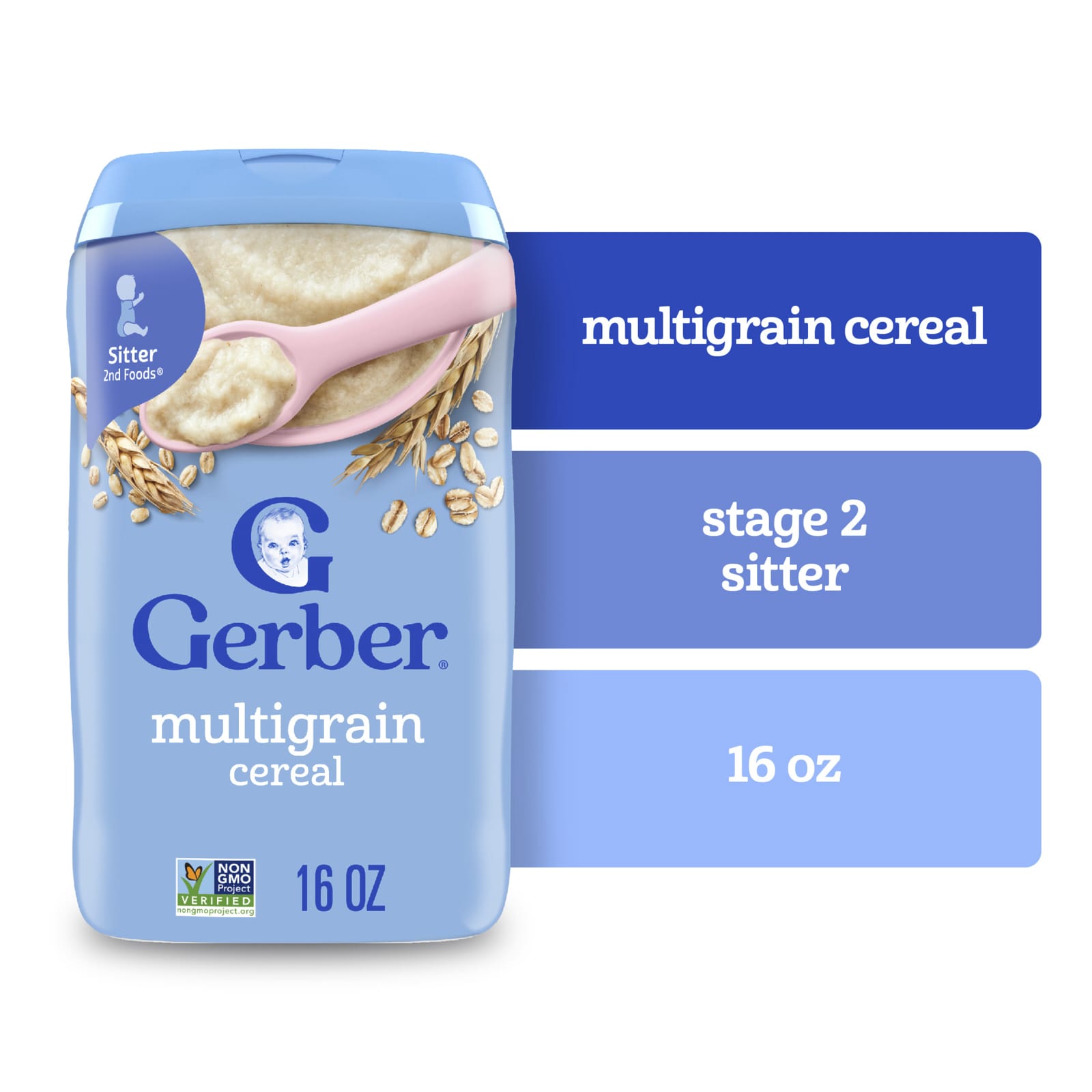 Хлопья Gerber Multigrain 2nd Foods®, 454 г — фото 3