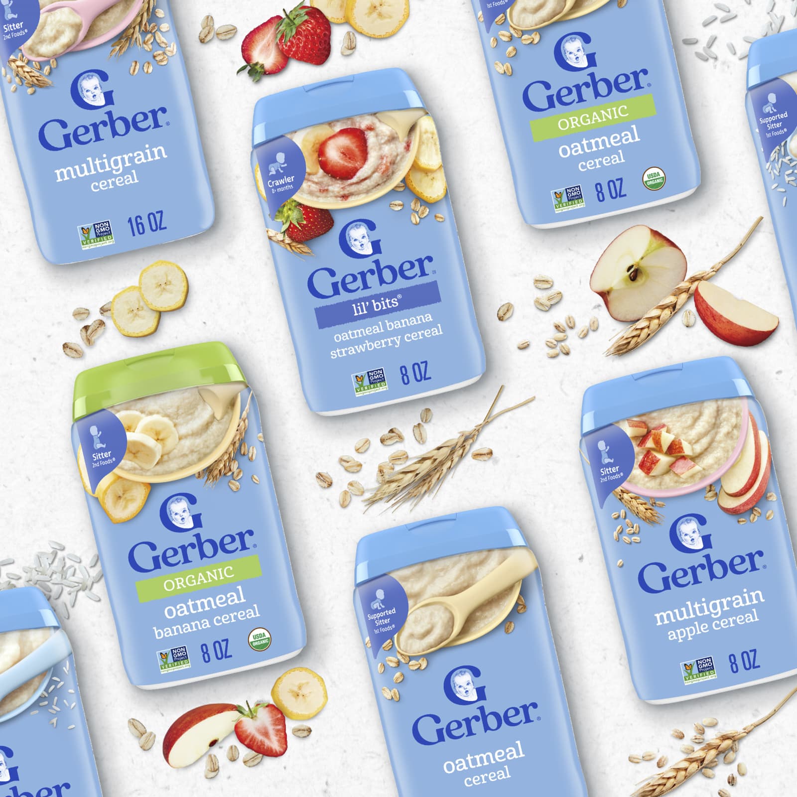 Хлопья Gerber Multigrain 2nd Foods®, 454 г — фото 6