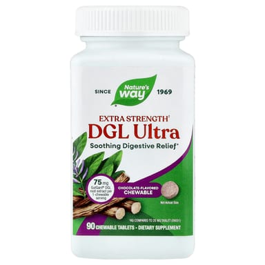 Шоколад Nature's Way DGL Ultra, вкус Chocolate, 90 жевательных таблеток