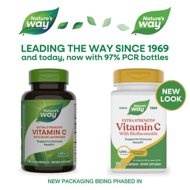 Витамин C Nature's Way with Bioflavonoids, 100 растительных капсул