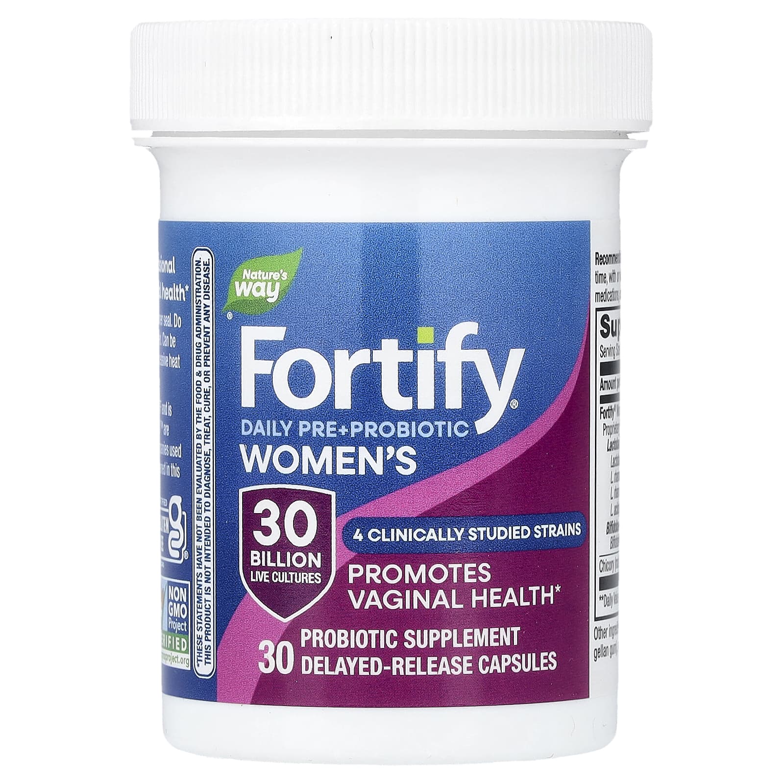 Пробиотик Nature's Way Fortify® Women's Daily Pre 30 Delayed-Release Capsules, 30 млрд КОЕ, капсулы — фото 7