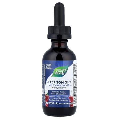 Мелатонин Nature's Way Sleep Tonight™ Drops, вкус Cherry, 59 мл, капли