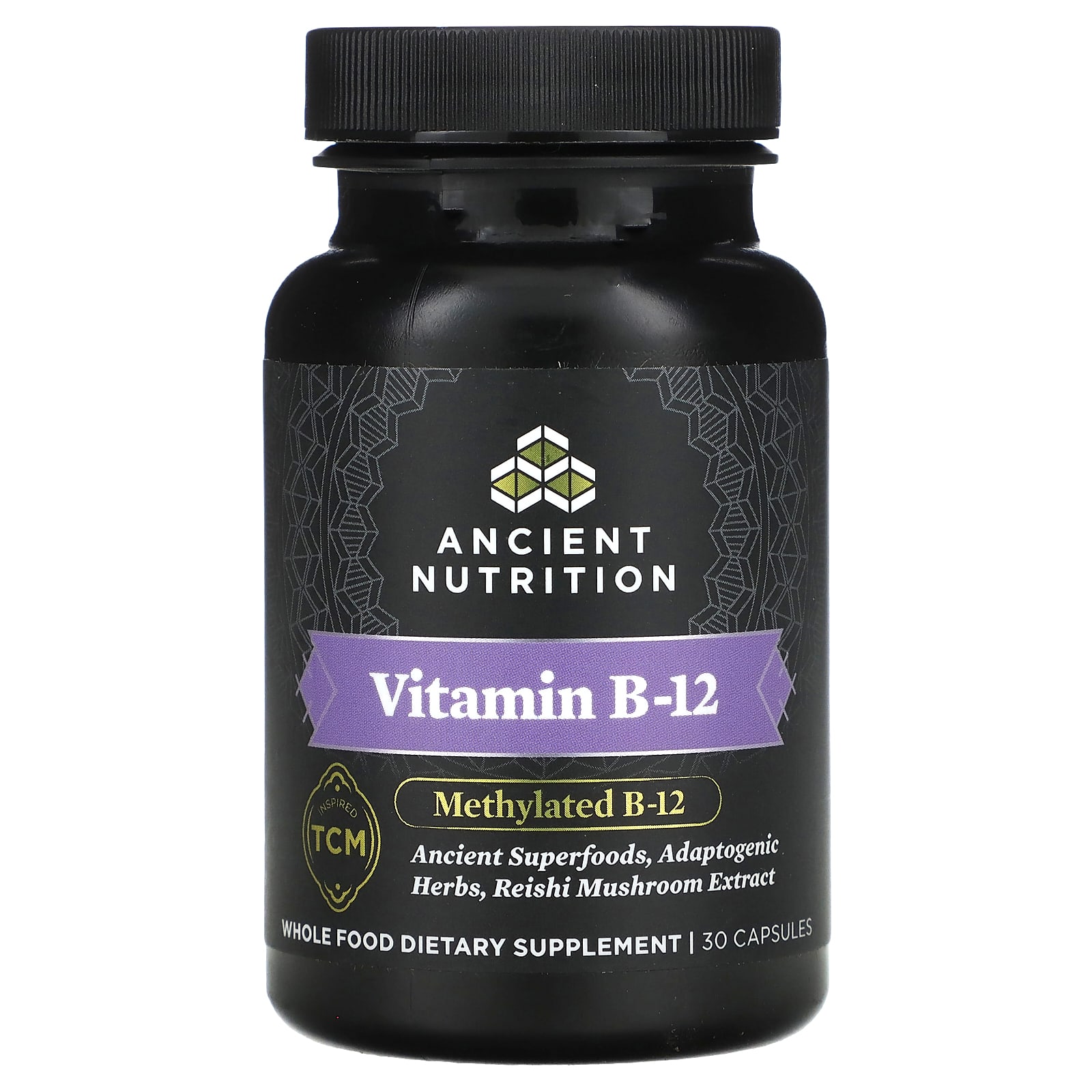 Витамин B12 Ancient Nutrition, 30 капсул