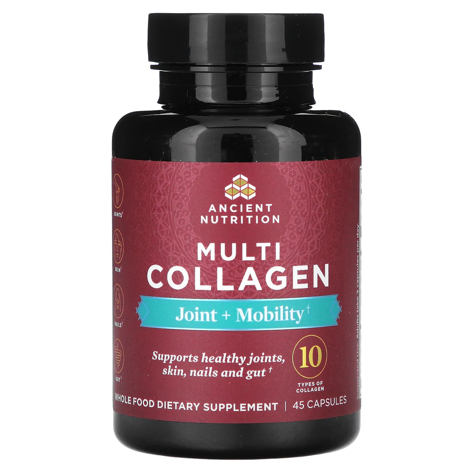 Коллаген Ancient Nutrition Multi Joint Mobility, 45 капсул