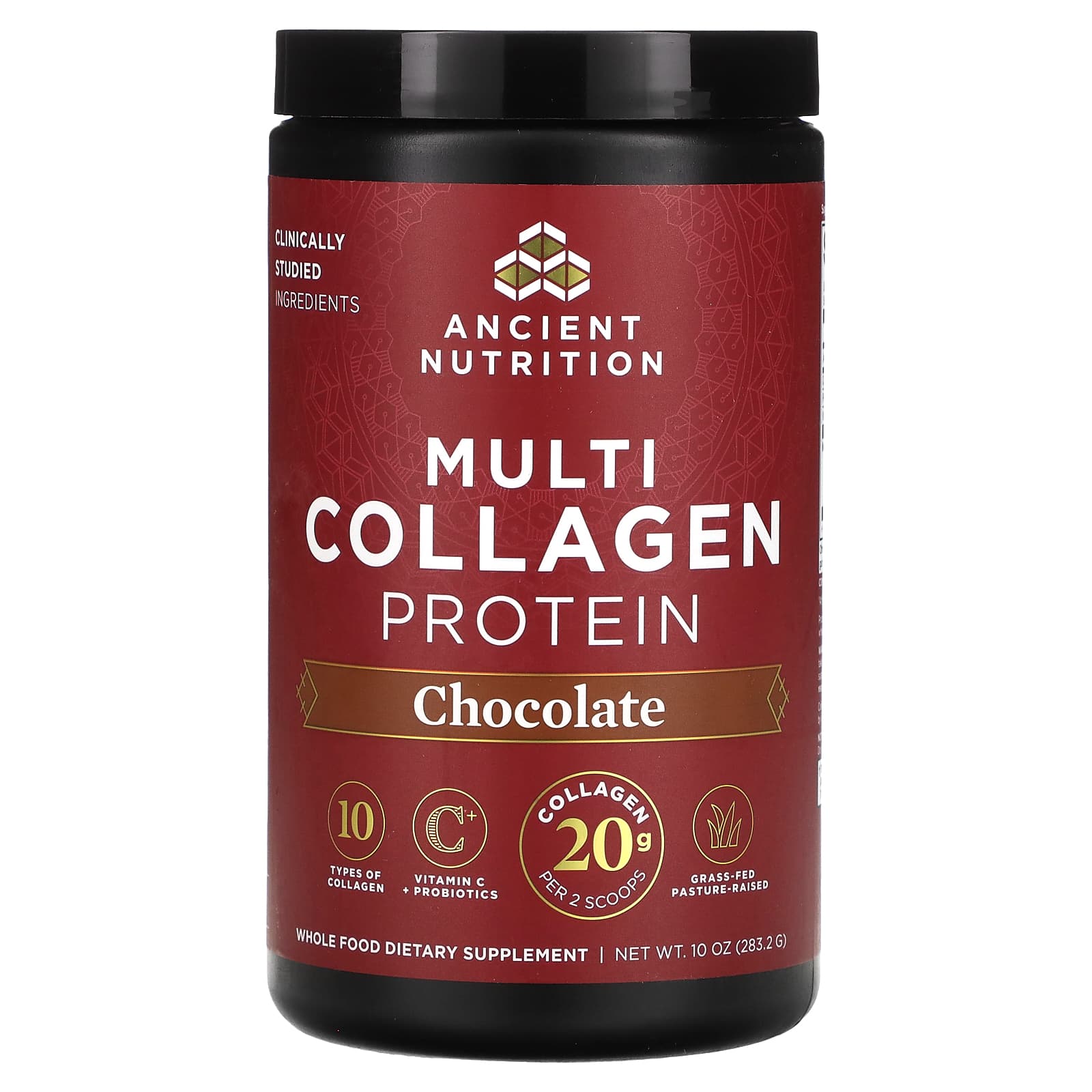 Коллагеновый протеин Ancient Nutrition Multi, вкус Chocolate, 283.2 г