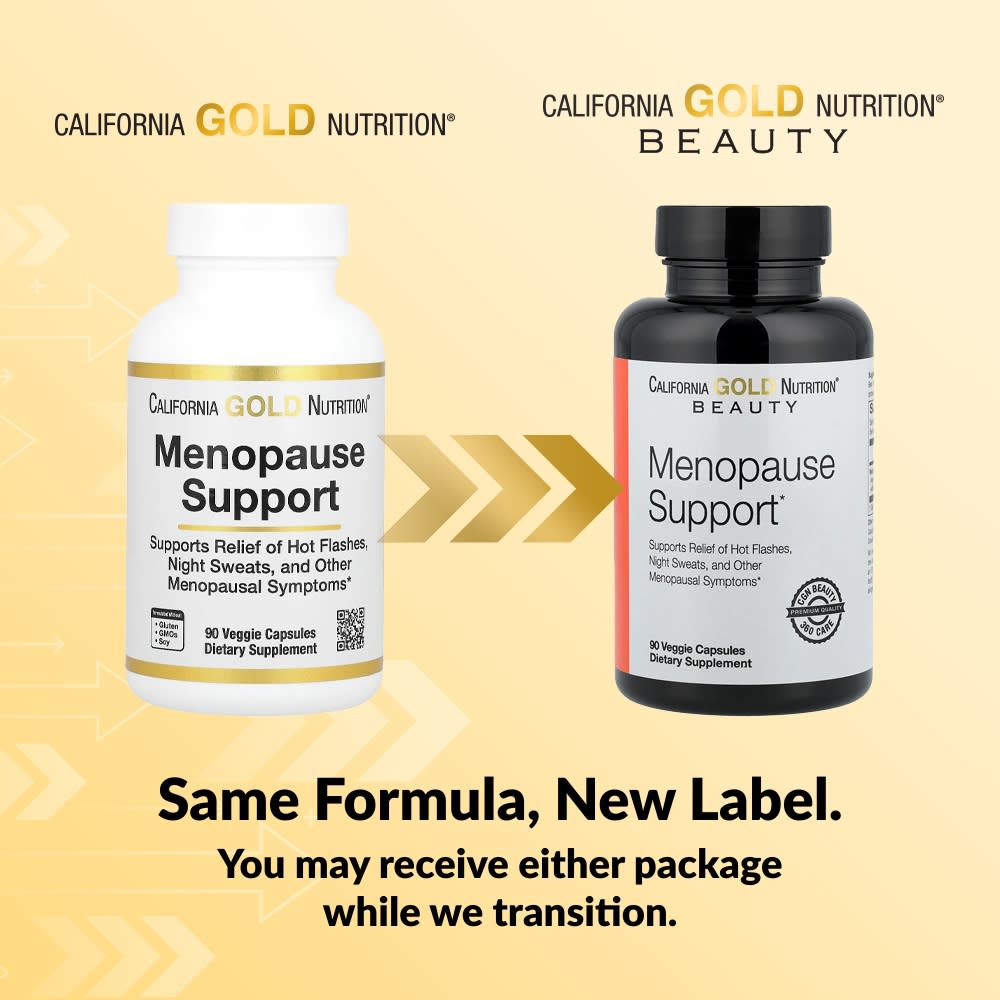 L-лейцин California Gold Nutrition Beauty Menopause Support with Angelica gigas Cynanchum wilfordii Phlomis umbrosa and L-Leucine, 90 растительных капсул — фото 5