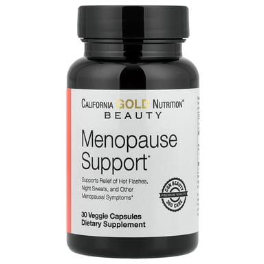L-лейцин California Gold Nutrition Beauty Menopause Support with Angelica gigas Cynanchum wilfordii Phlomis umbrosa and L-Leucine, 30 растительных капсул