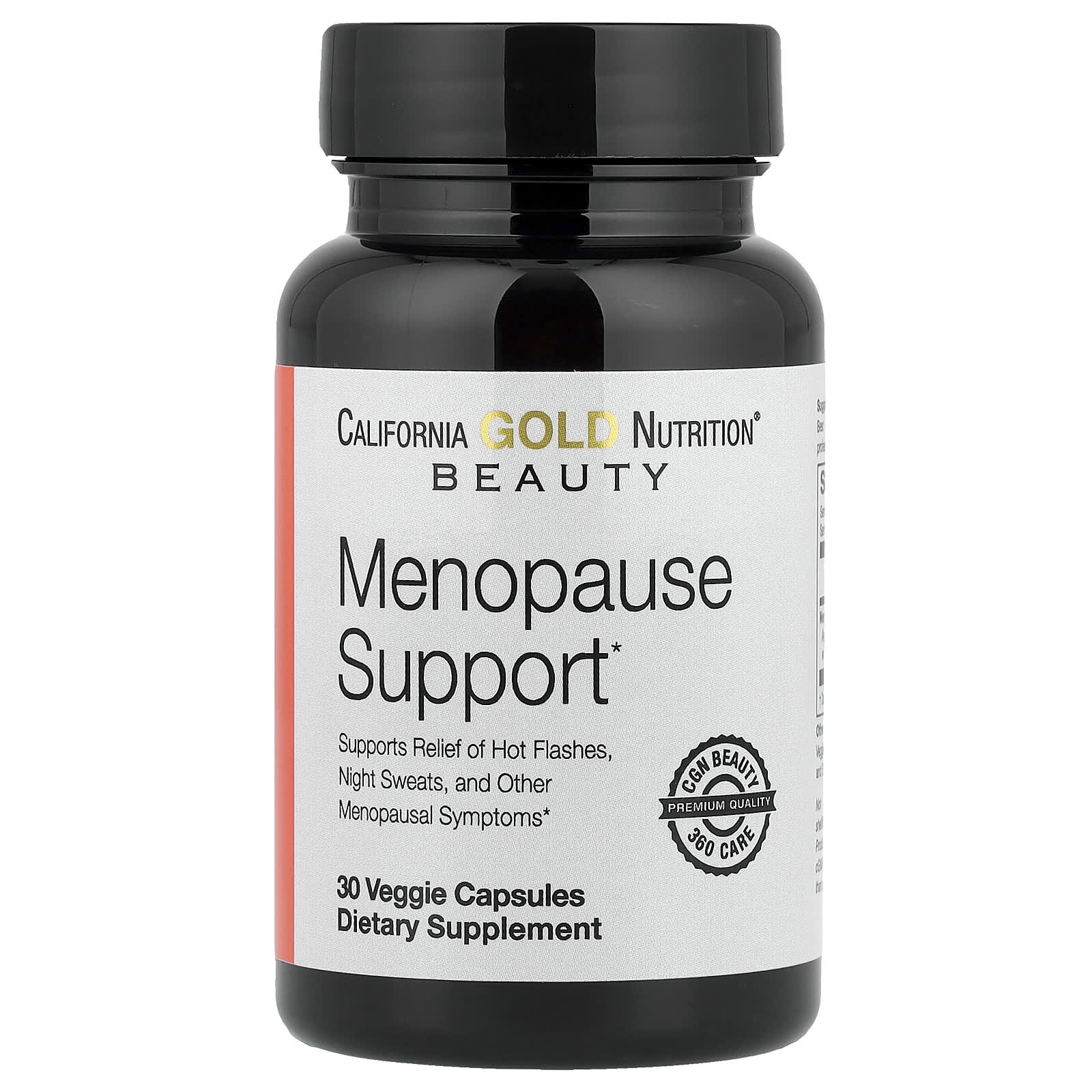 L-лейцин California Gold Nutrition Beauty Menopause Support with Angelica gigas Cynanchum wilfordii Phlomis umbrosa and L-Leucine, 30 растительных капсул — фото 3