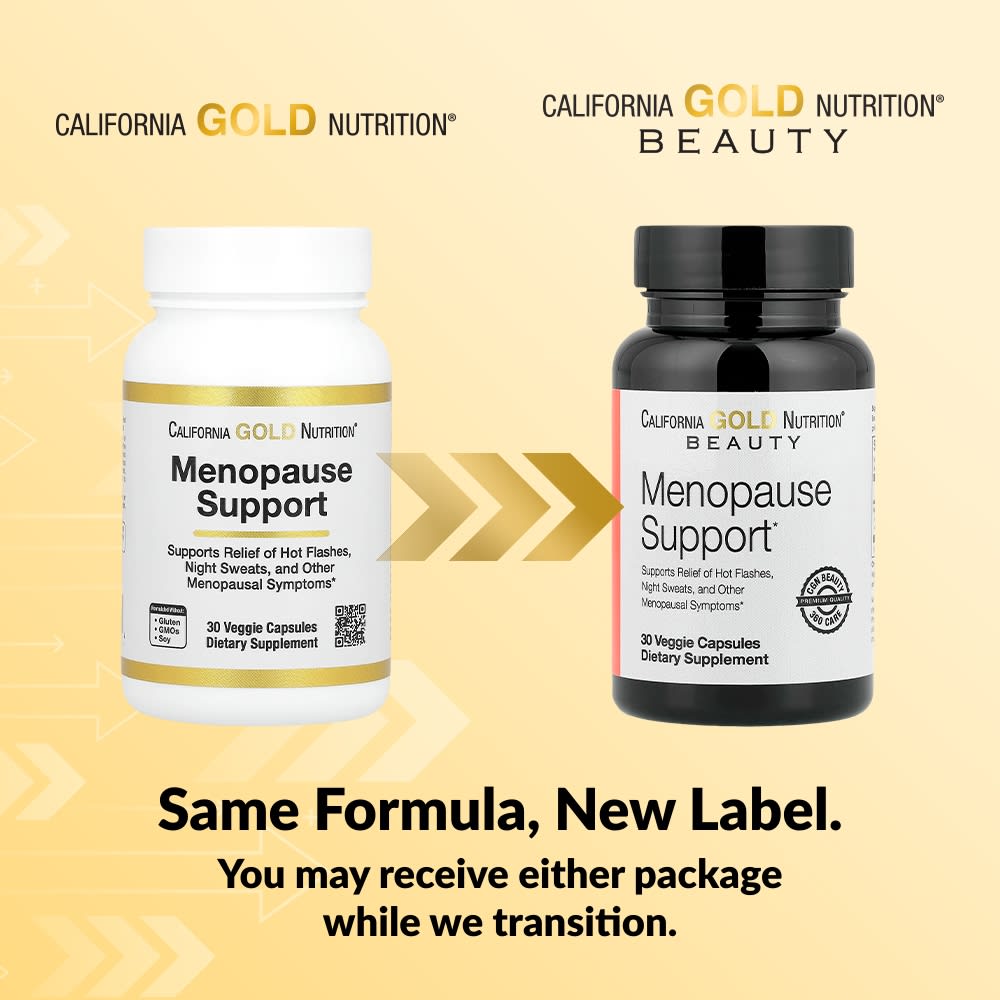 L-лейцин California Gold Nutrition Beauty Menopause Support with Angelica gigas Cynanchum wilfordii Phlomis umbrosa and L-Leucine, 30 растительных капсул — фото 5