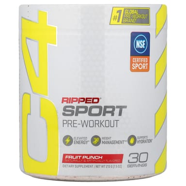 Предтренировочный комплекс C4 / Cellucor C4® Ripped Sport, вкус Fruit Punch, 213 г