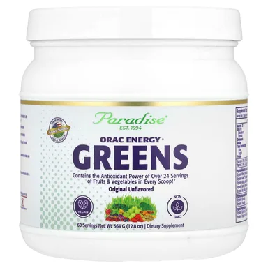 Фото товара: Зеленый комплекс Paradise Herbs ORAC Energy® Greens Original, без вкуса, 364 г