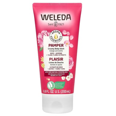 Гель для душа Weleda Pamper Creamy Rose Jasmine Ylang Ylang Extracts, 200 мл