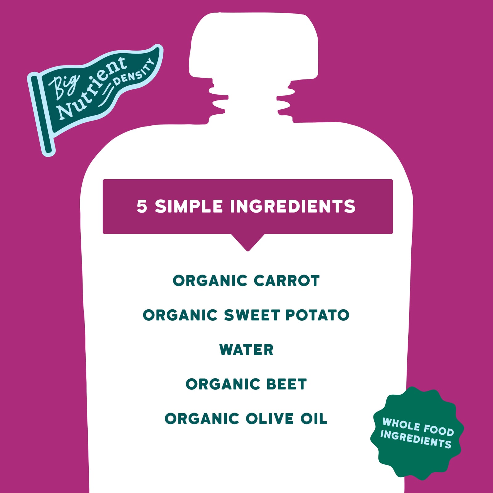 Оливковое масло Serenity Kids Organic Roots Sweet Potato Beet & 6+ Months, оттенок Carrot, 99 г — фото 6
